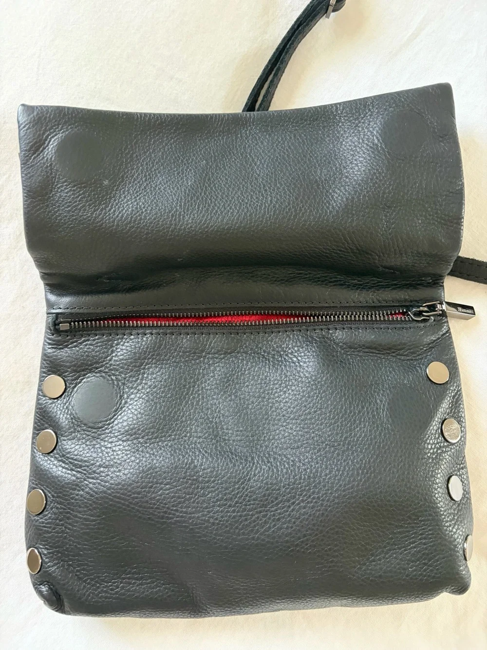 HAMMIT VIP Leather bag with gunmetal hardware (Backpack, crossbody, shoulder)